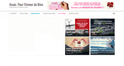 Desktop Screenshot of amourdubien.com