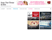 Tablet Screenshot of amourdubien.com